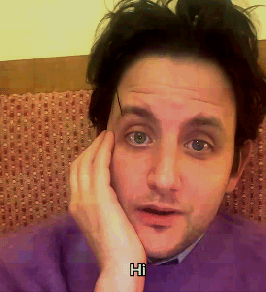 purple sweater Elijah Wood Zach Woods introduces his short film Bud