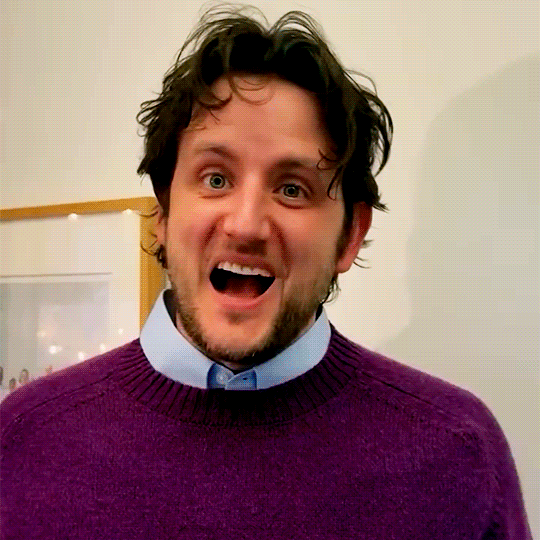 Is Zach Woods Gets a Tattoo? (Daily Mail) bonus purple sweater